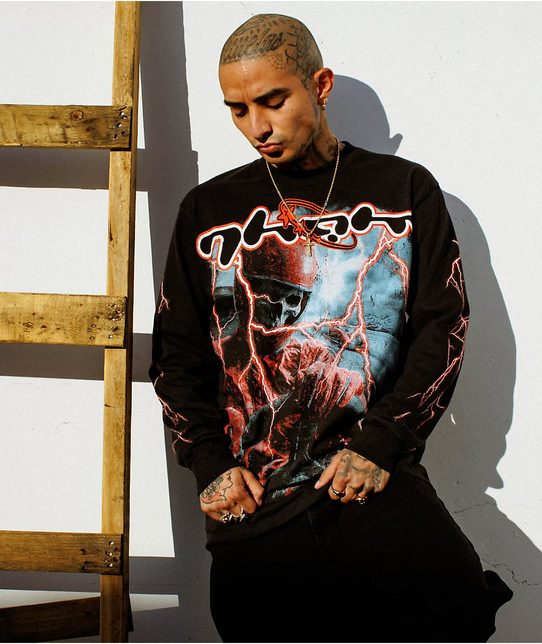 TH3M Racing Black Long Sleeve T-Shirt