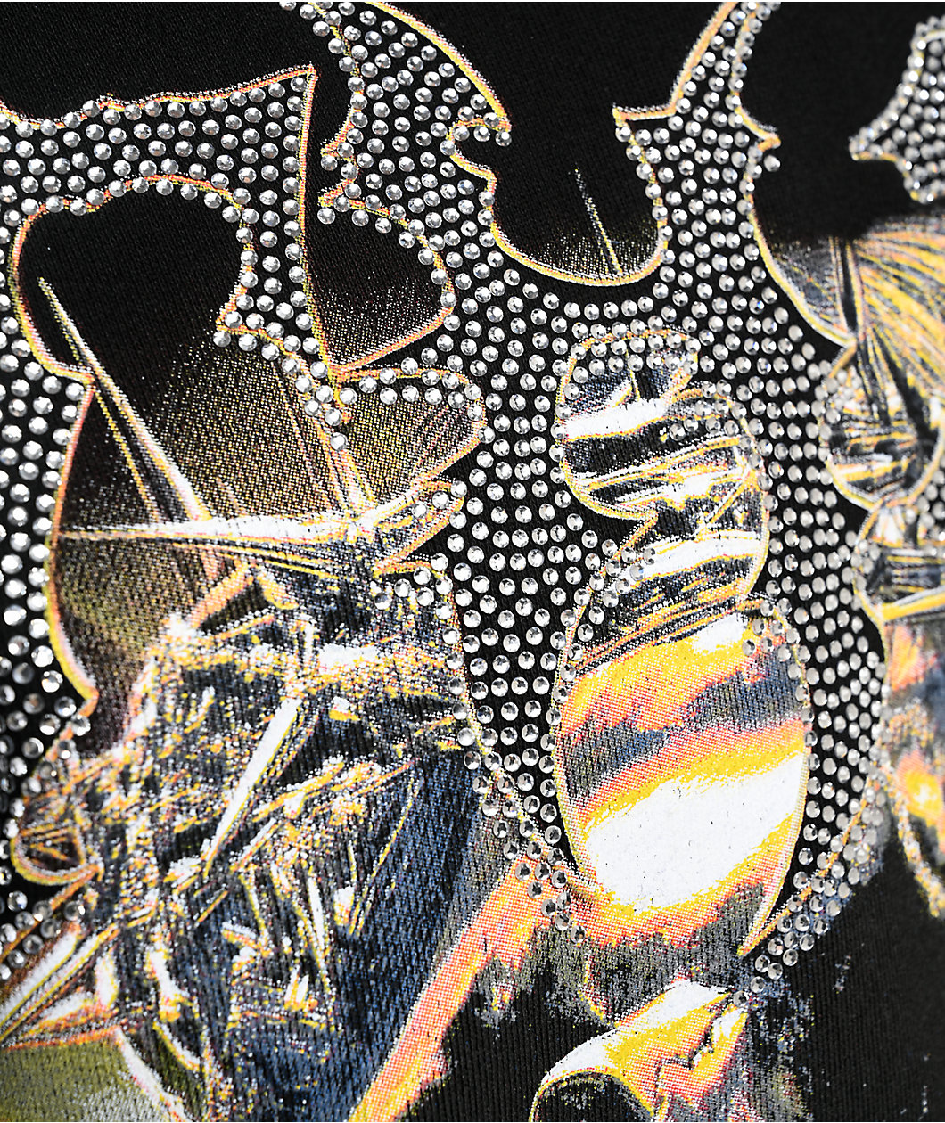 TH3M Royalty Rhinestone Black Hoodie