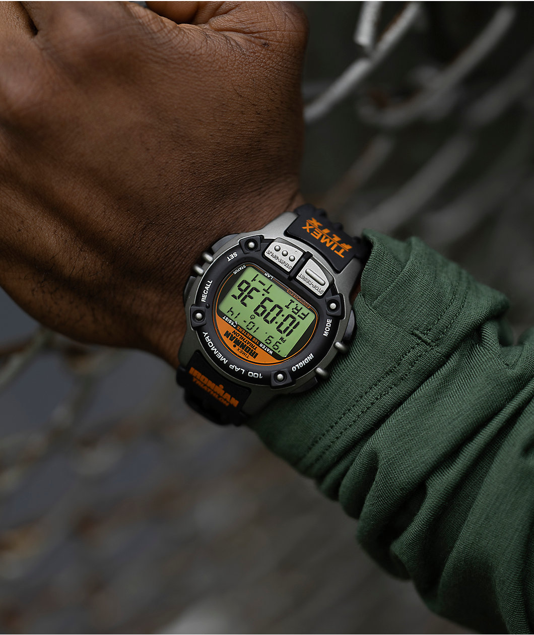 TIMEX IRONMAN Flix 100 Lap Black & Grey Digital Watch
