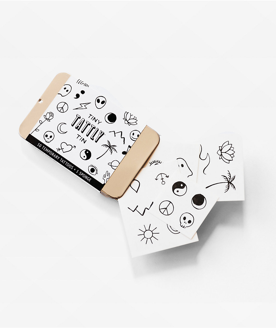 Tattly Tiny Flash Art Temporary Tattoo Tin