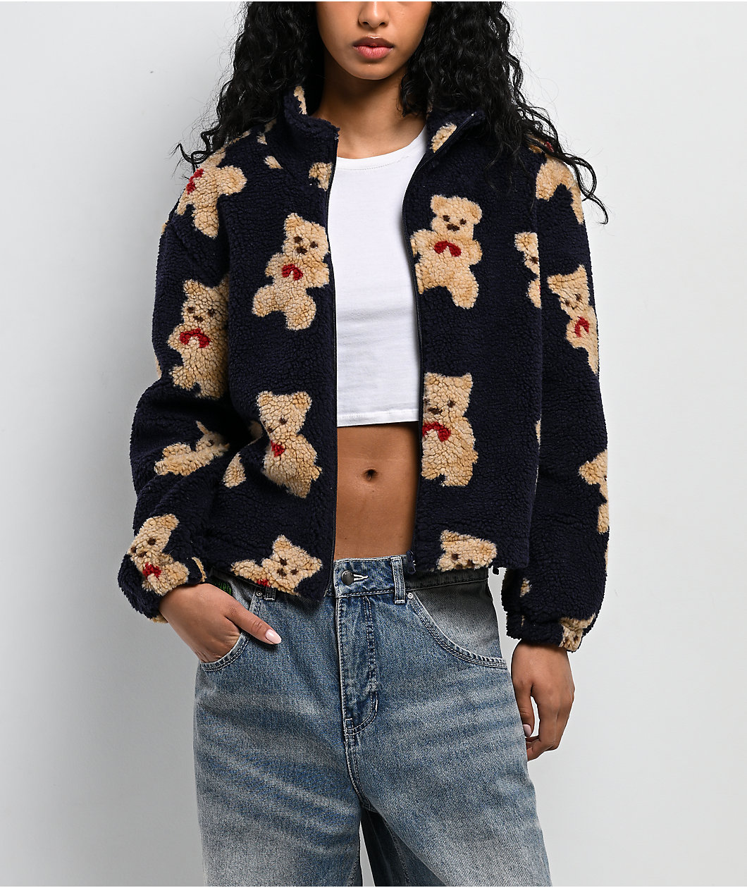Teddy Bear Sherpa Zip Jacket
