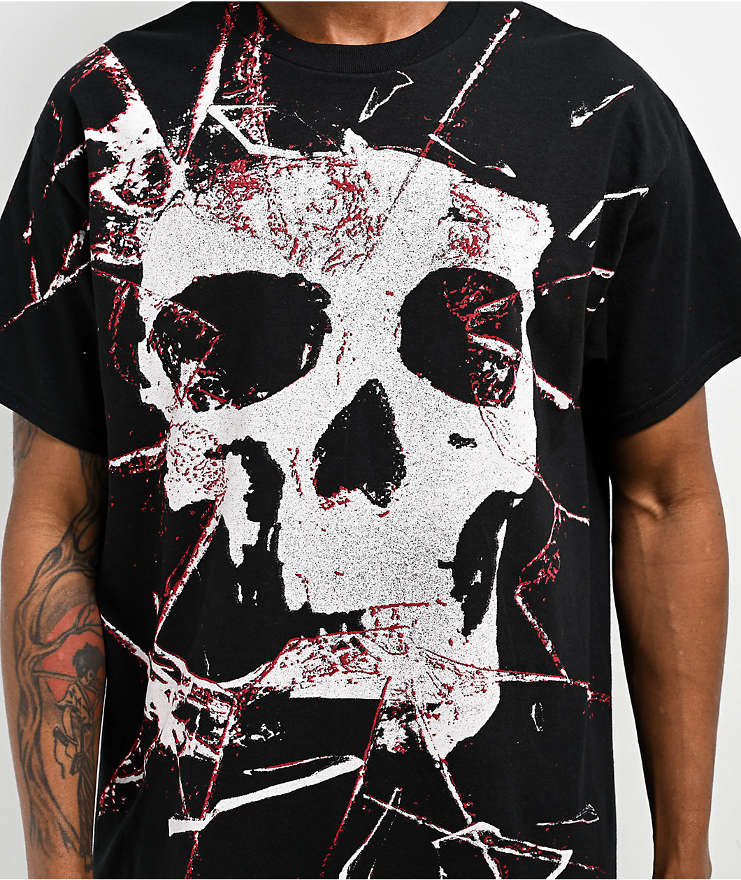 Terror Tales Shattered Black T-Shirt