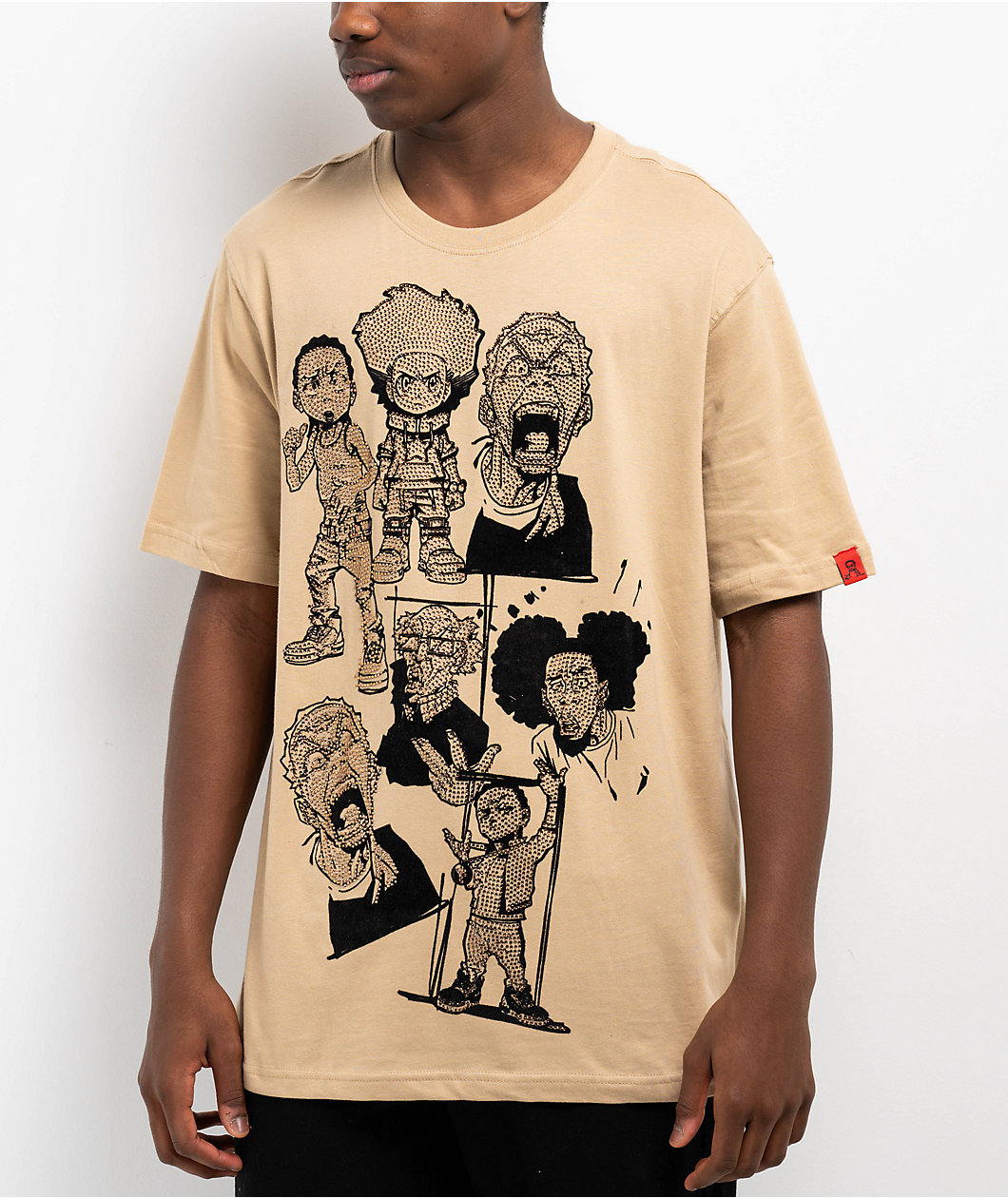 The Boondocks Character Stones Natural T-Shirt