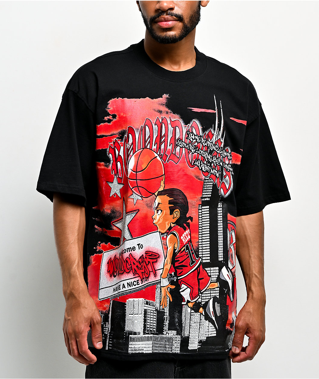 The Boondocks Fly Dunk Black T-Shirt