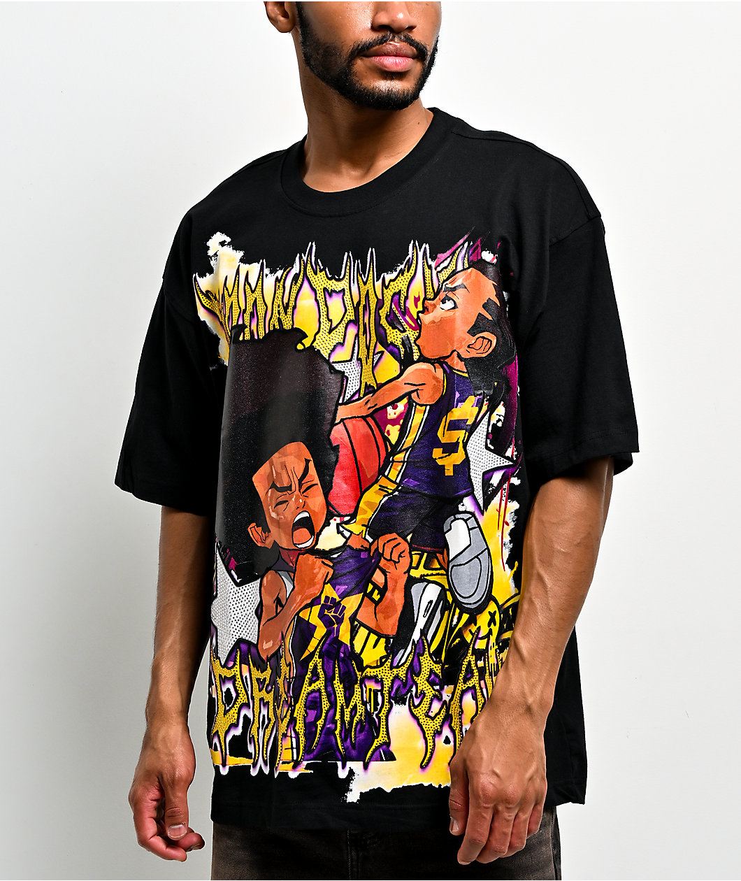 The Boondocks Full Court Black T-Shirt