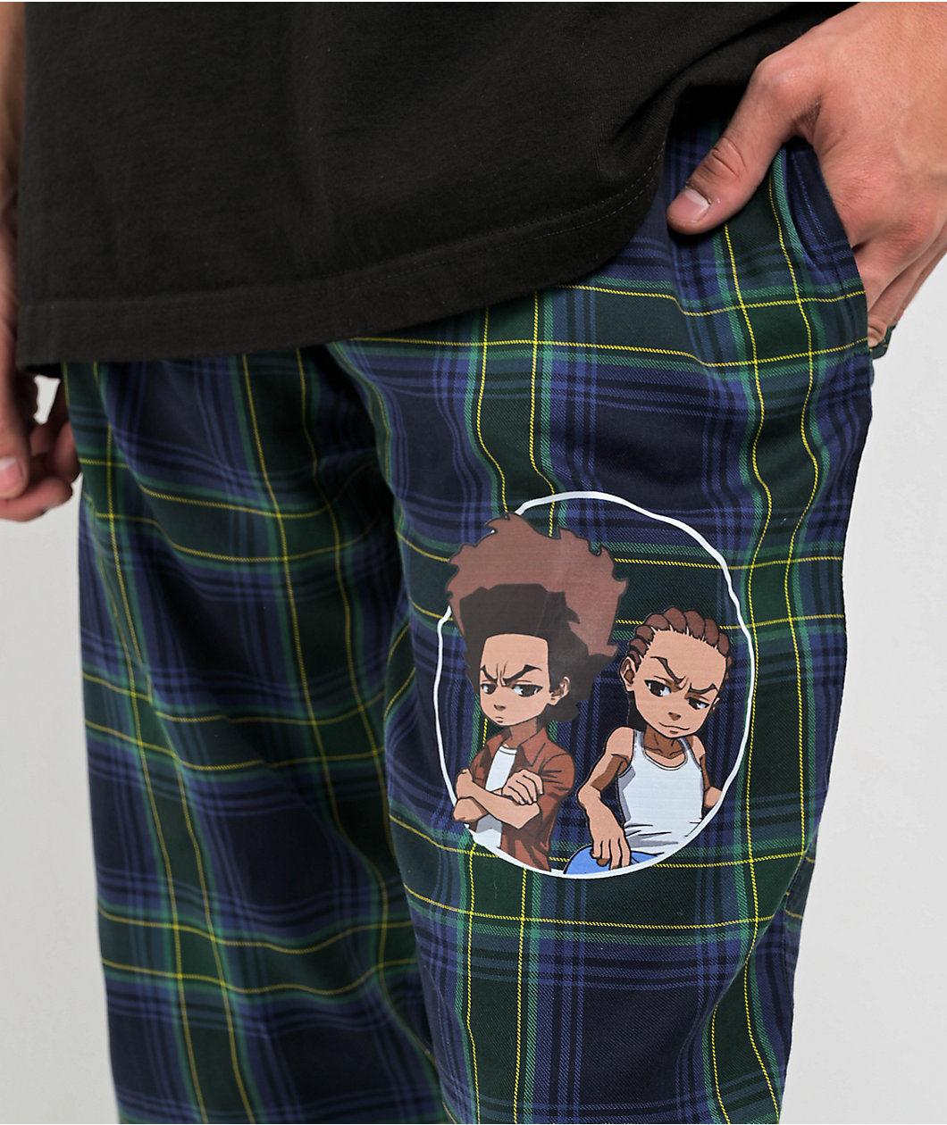 The Boondocks Green Plaid Pajama Pants