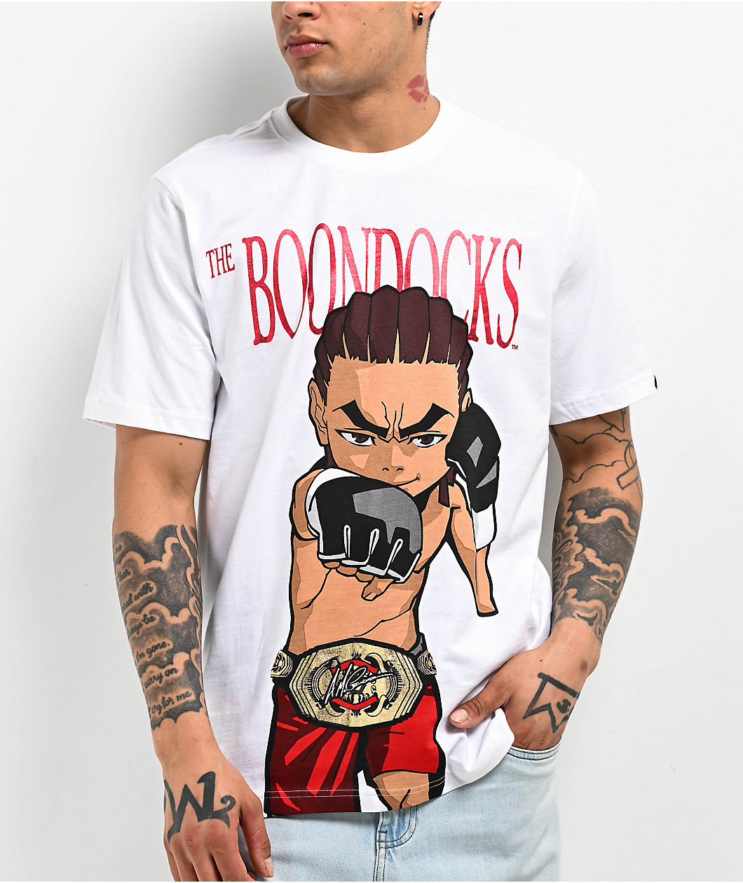 The Boondocks Riley MMA Champ White T-Shirt