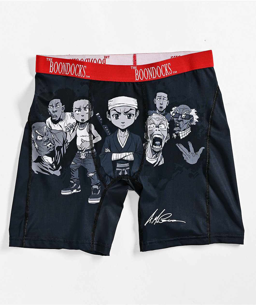 The Boondocks Squad Black Boxer Briefs