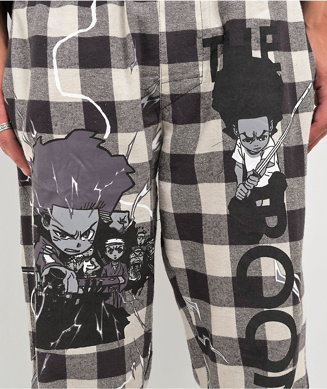 The Boondocks White Plaid Pajama Pants