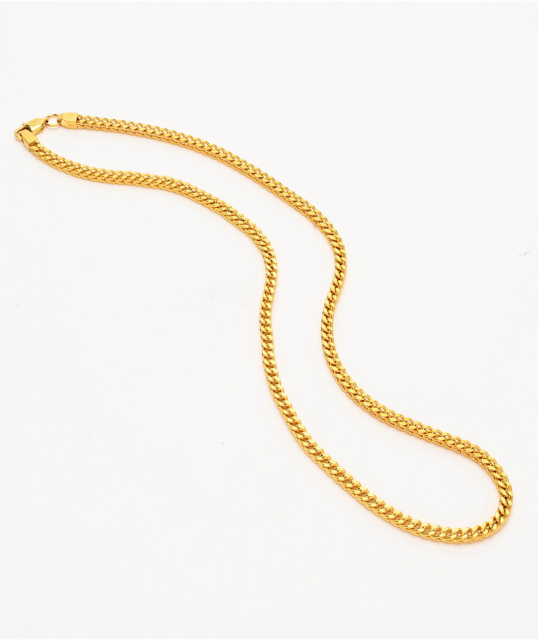 The Gold Gods 22" Yellow Gold Franco Box Chain Necklace