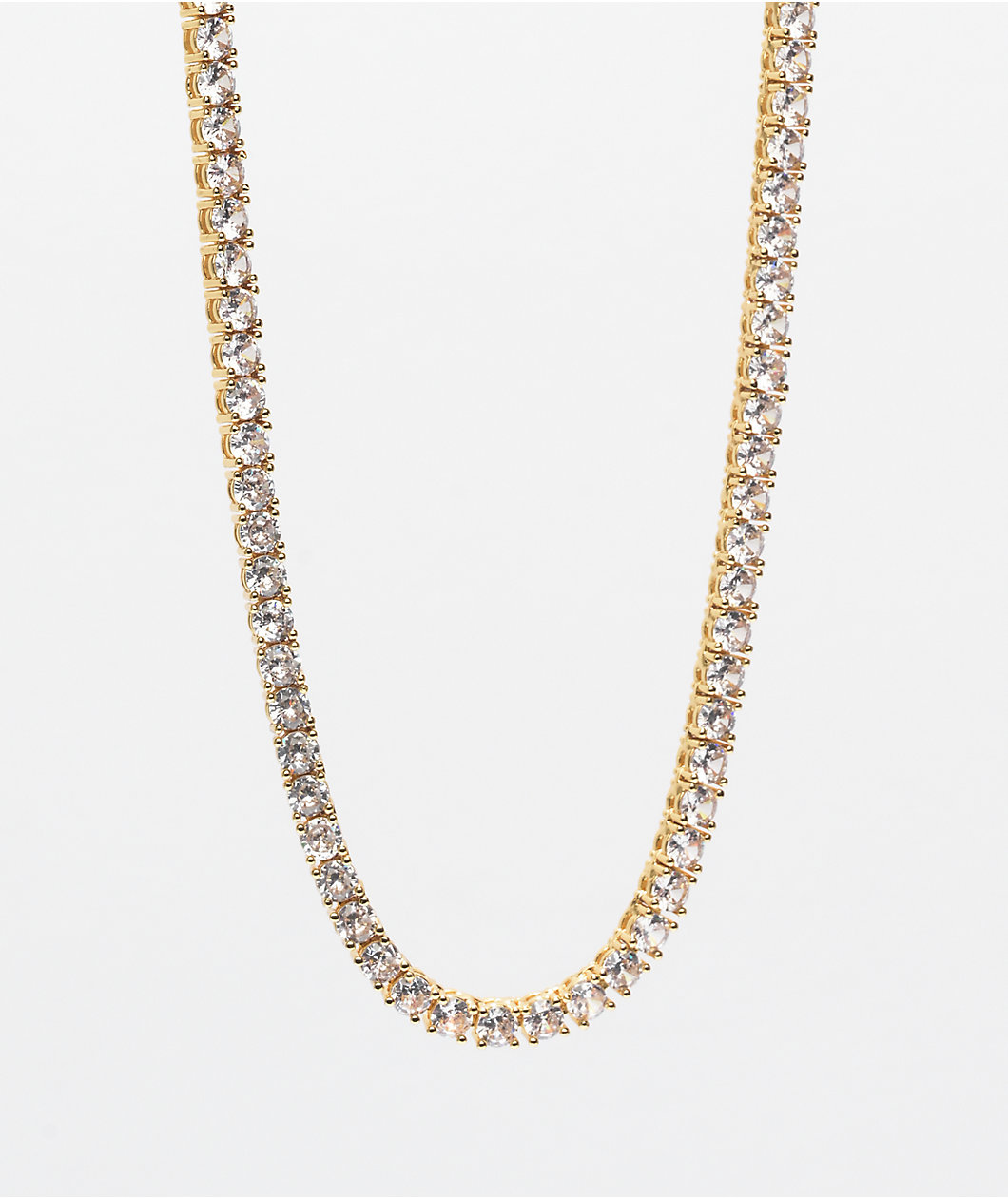 The Gold Gods 4mm Diamond Tennis Gold Chain