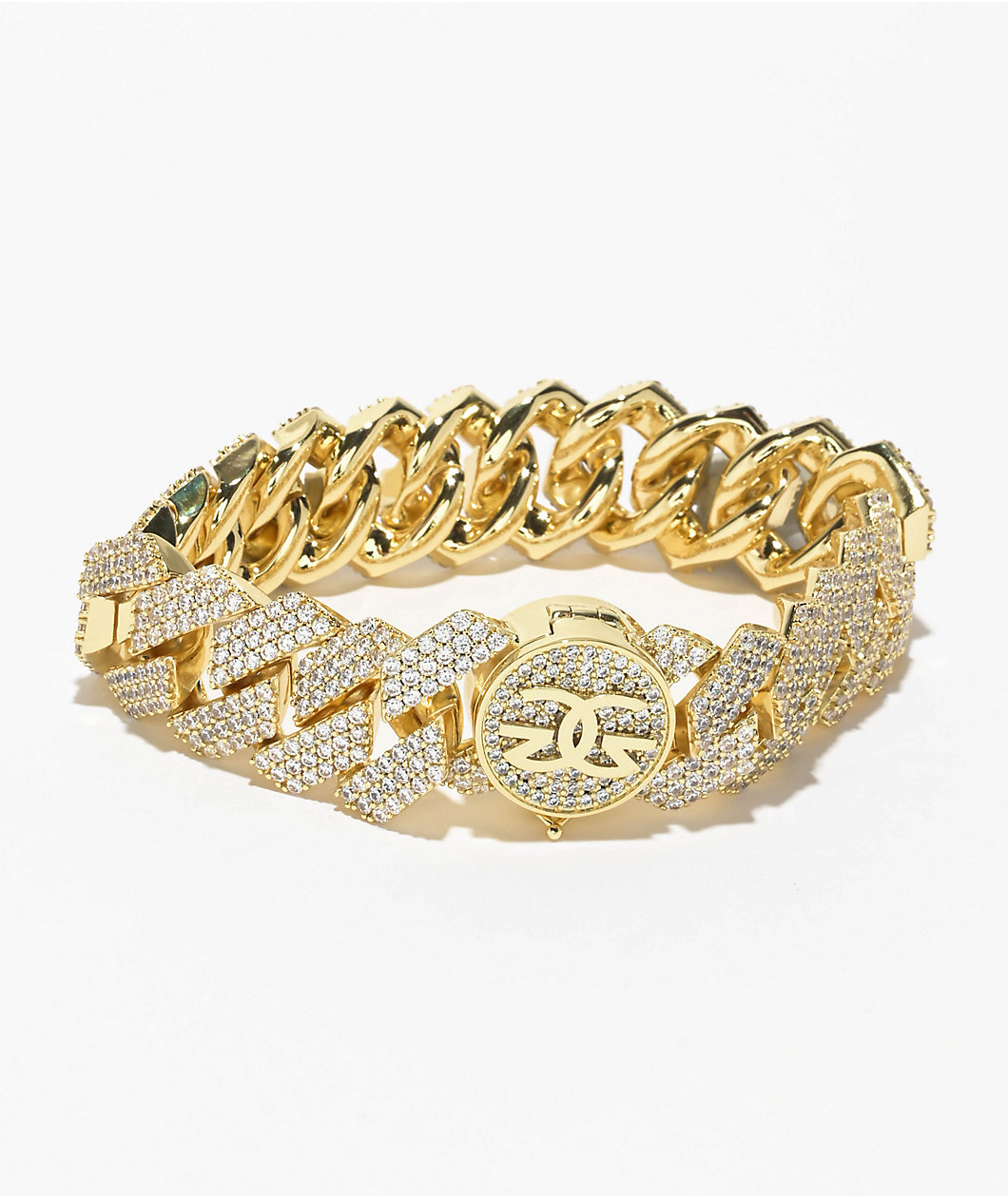 The Gold Gods Diamond Cuban Link 18mm Yellow Gold Bracelet