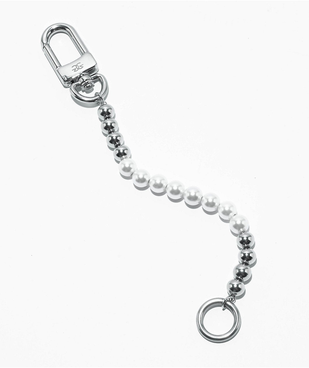 The Gold Gods Half Pearl 7.5" White Gold Bracelet