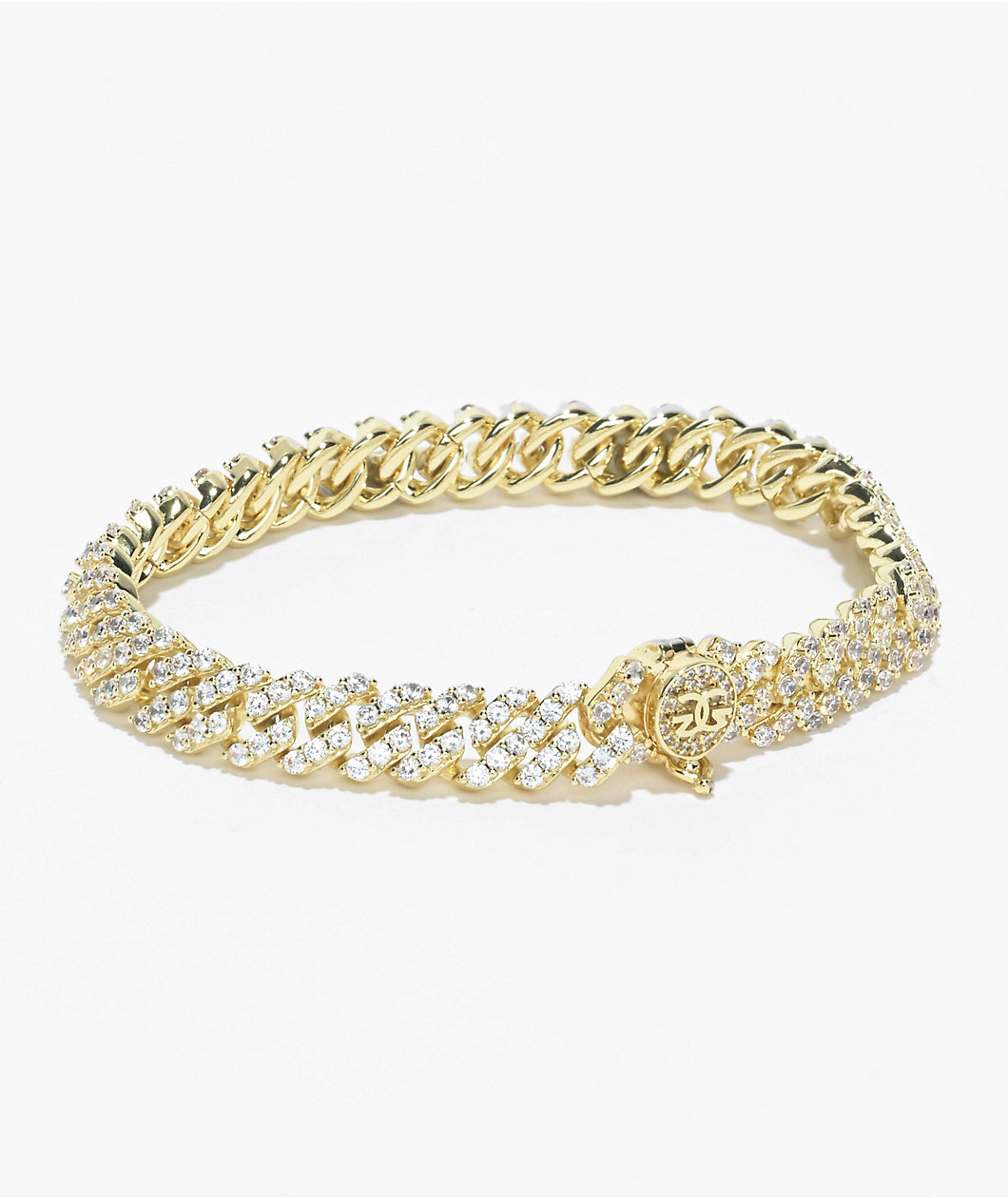 The Gold Gods Straight 8mm Gold Cuban Bracelet