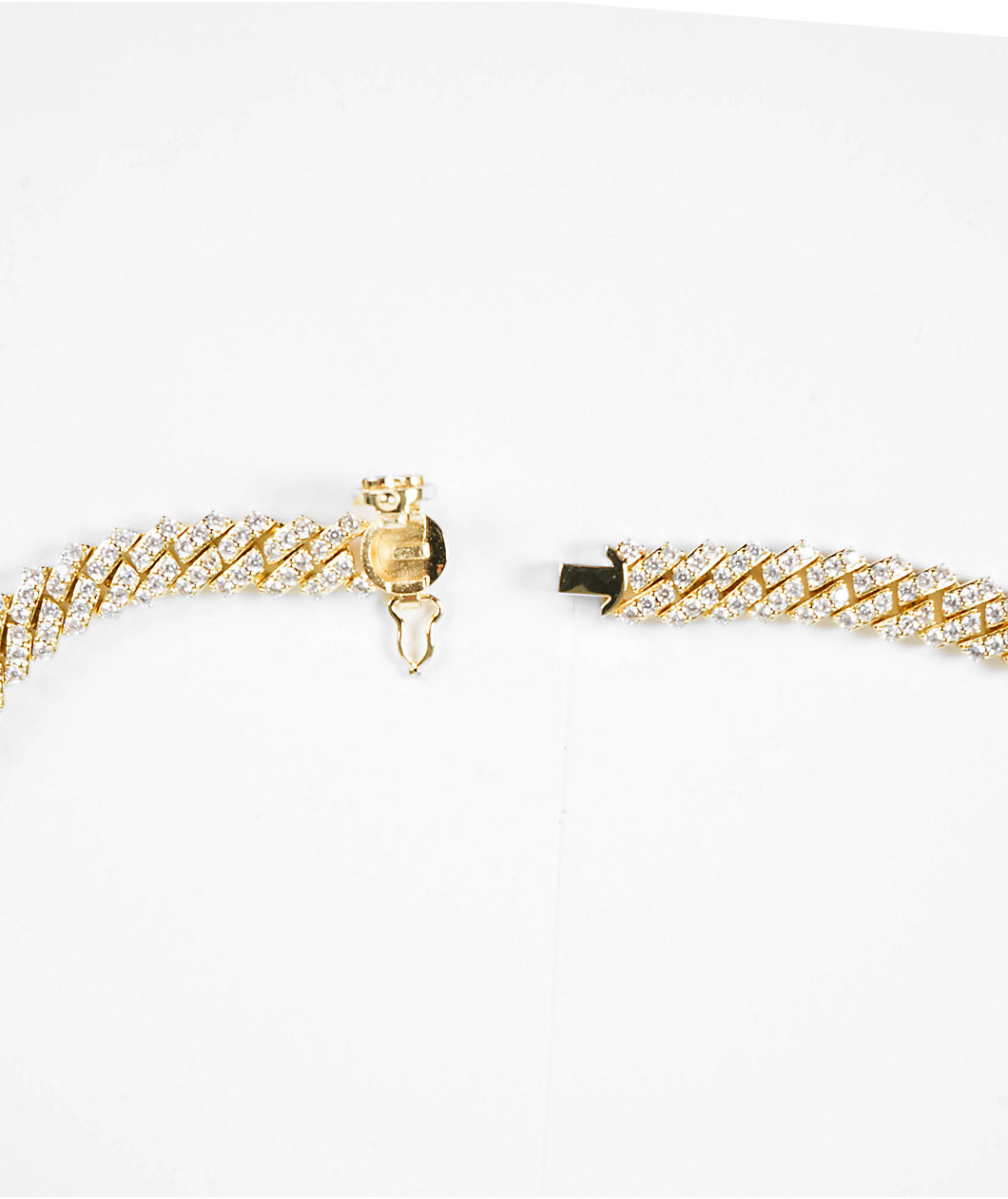 The Gold Gods Straight Edge 8mm 22" Gold Diamond Cuban Link Choker Chain Necklace