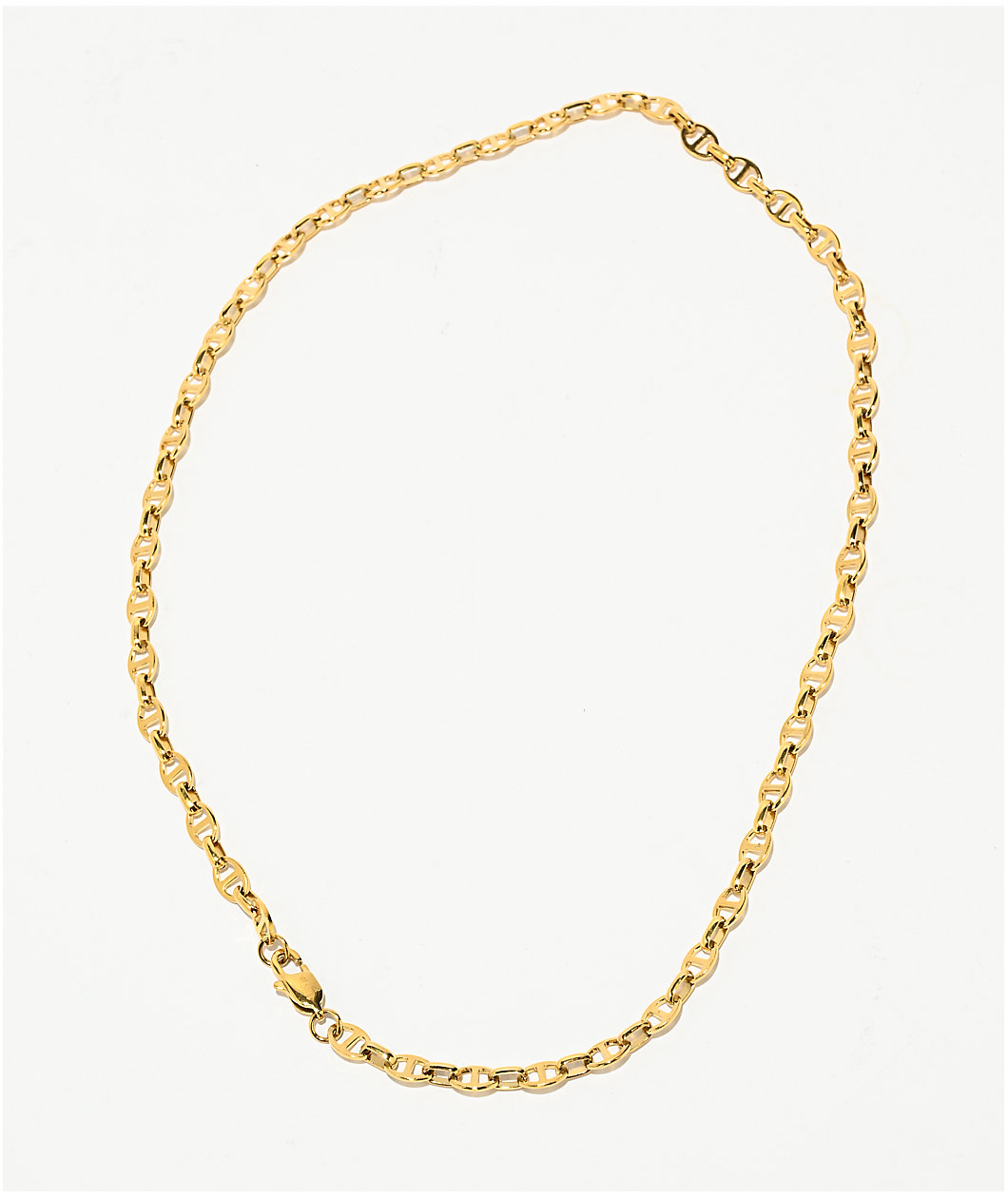 The Gold Gods Vermeil Mariner Anchor Chain Necklace