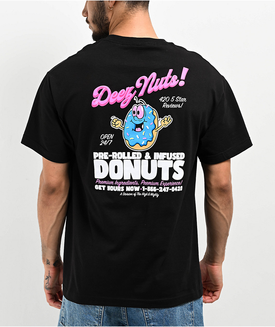 The High & Mighty Deez Nuts Black T-Shirt