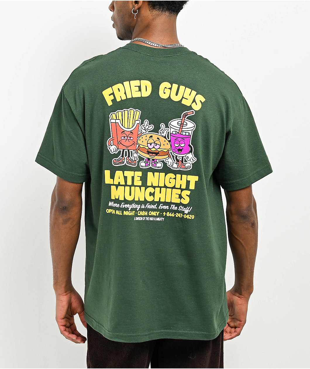 The High & Mighty Fried Guys Green T-Shirt