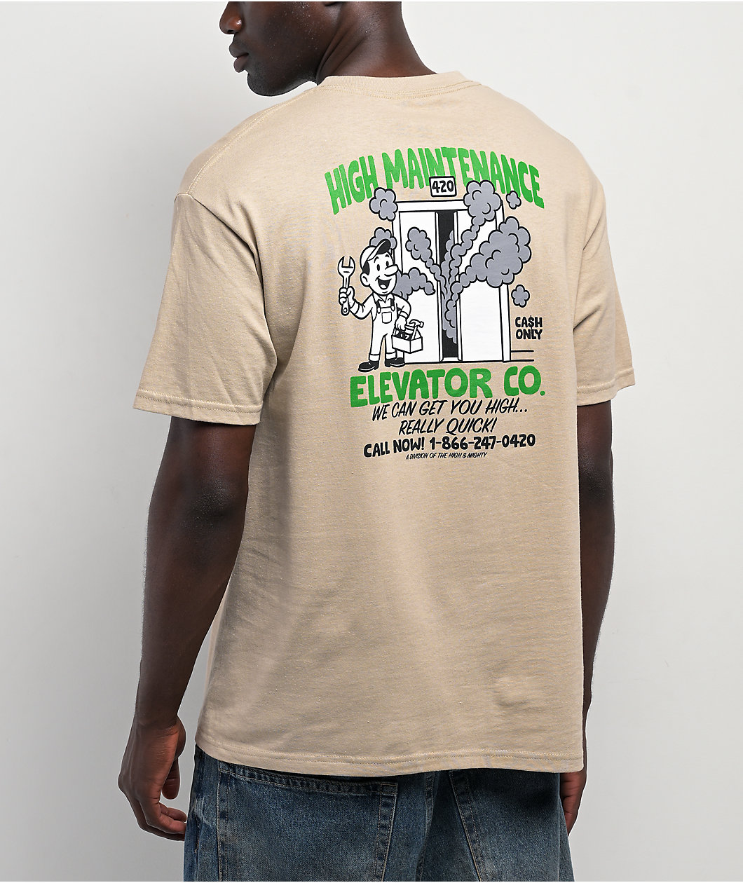 The High & Mighty Lifted Beige T-Shirt