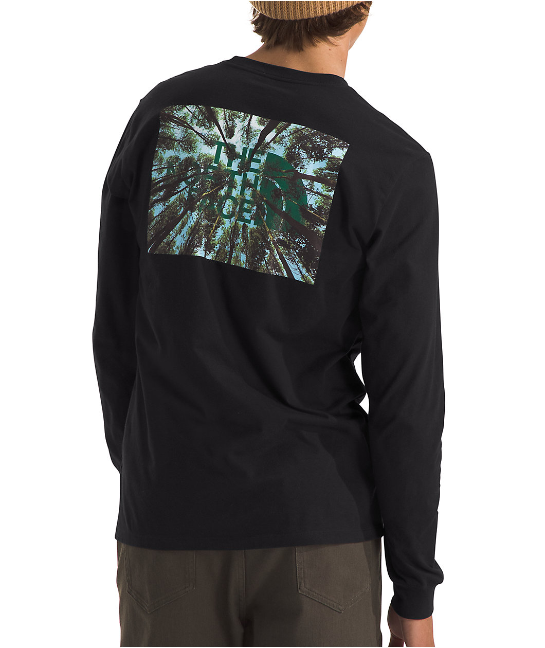 The North Face Crown Shyness Trees Black Long Sleeve T-Shirt