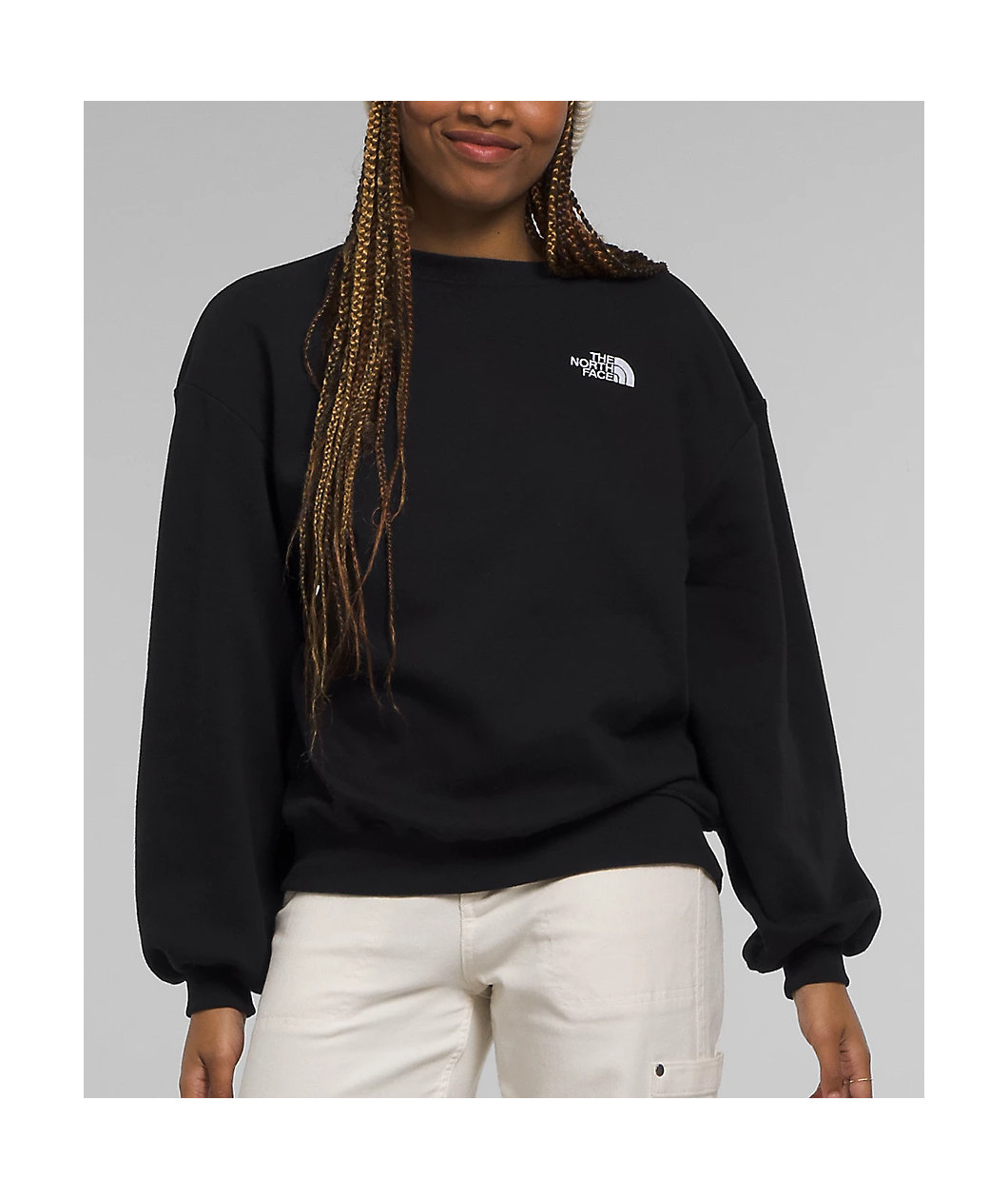 The North Face Evolution Oversize Black Crewneck Sweatshirt