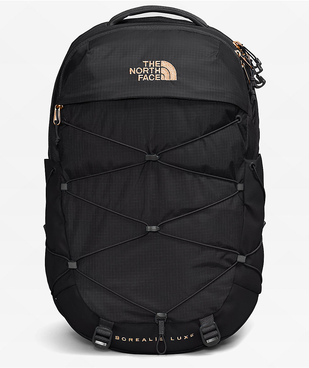 The North Face Women's Borealis Luxe Black & Burnt Coral Backpack