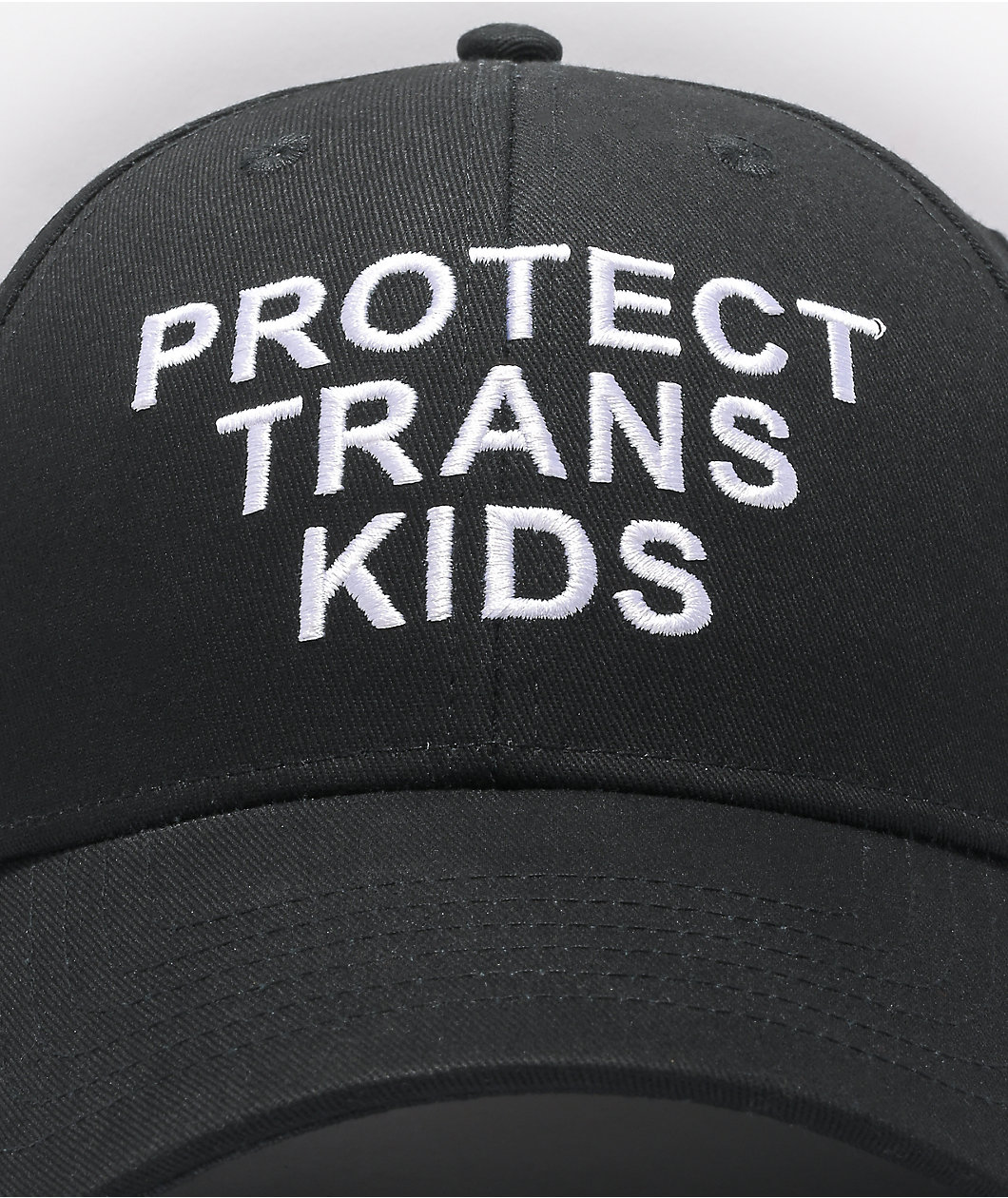 The Phluid Project Protect Trans Kids Black Strapback Hat