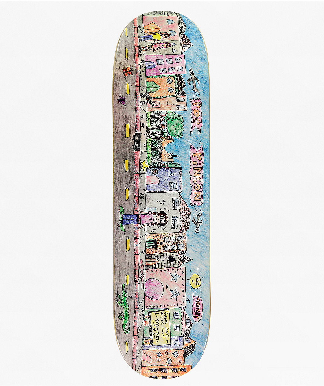 There Pinson Poe Wuz Here 8.25" Skateboard Deck
