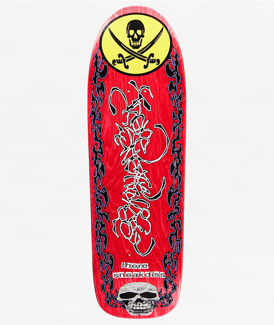 There x Sneakdiss Pirate Ship To The Inferno 9.75" Skateboard Deck