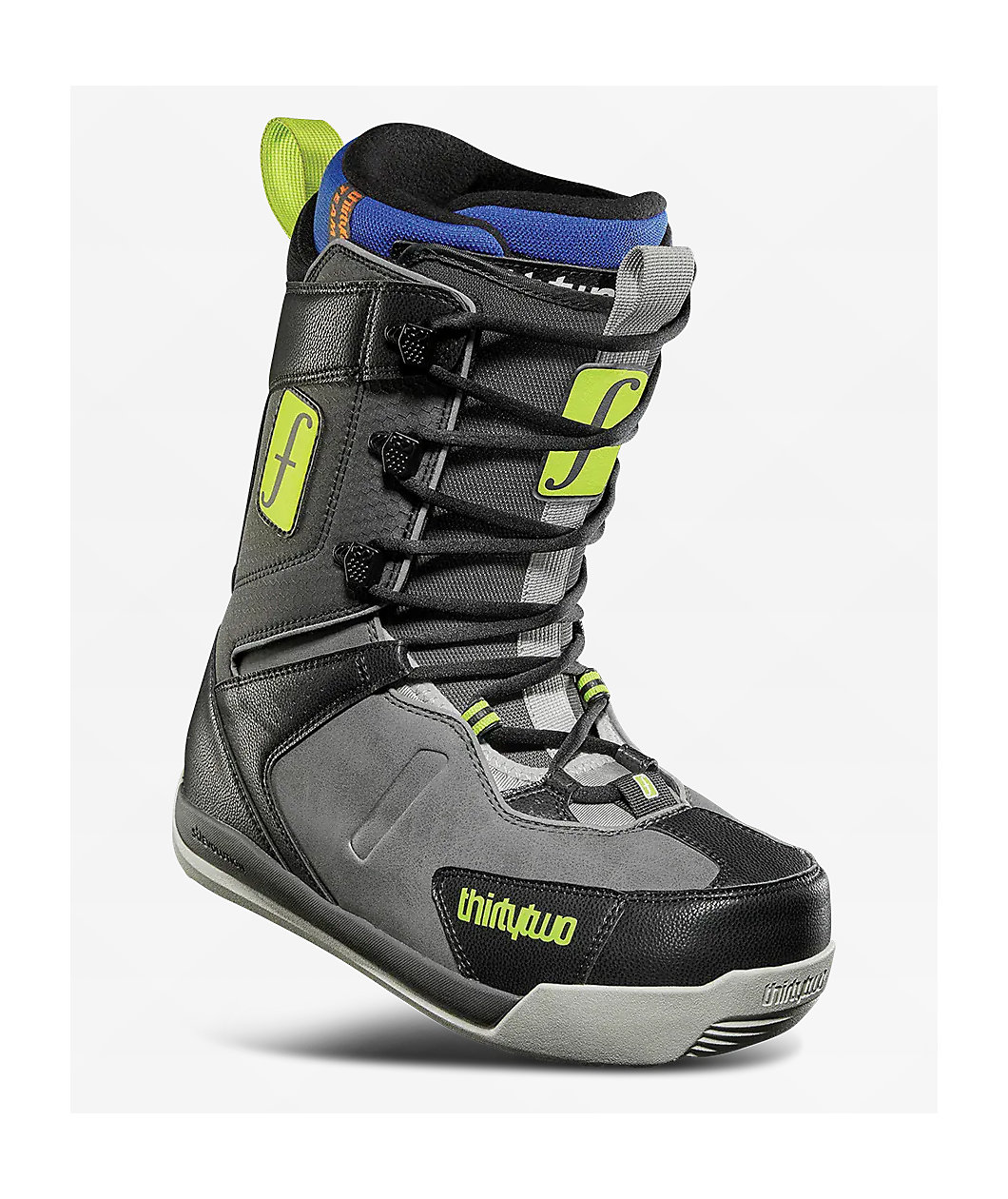 thirtytwoキッズ.女性用スノーボードブーツ グレー ThirtyTwo x Forum Walker Black & Dark Grey Snowboard Boots 2026 at