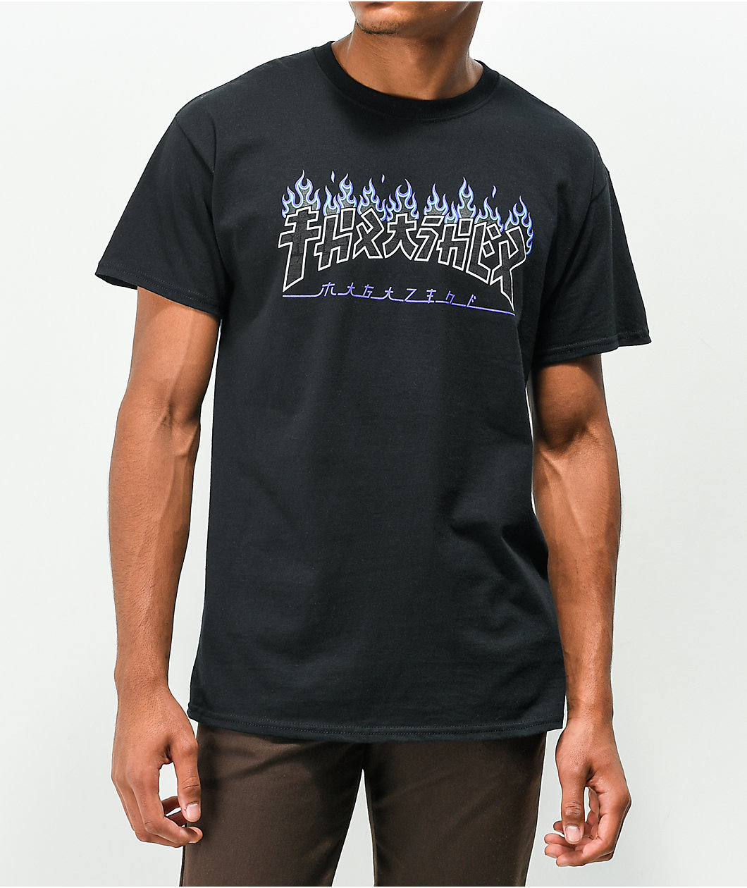 Thrasher Godzilla Charred Black T-Shirt