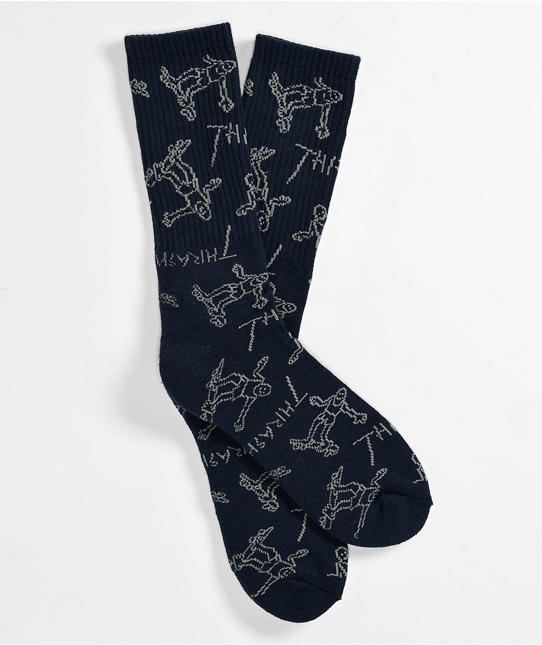 Thrasher Gonz Logo Blue Crew Socks