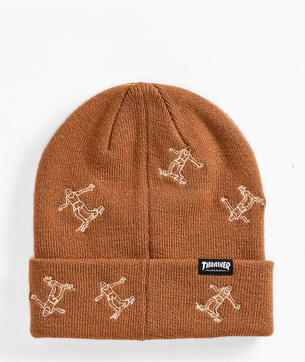 Thrasher Gonz Pattern Brown Beanie