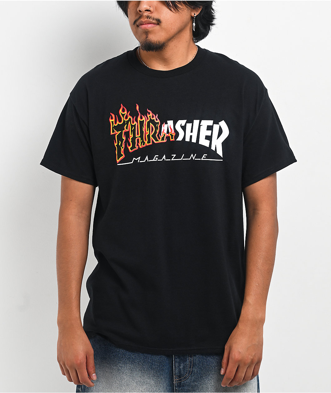 Thrasher Ignite Mag Logo Black T-Shirt