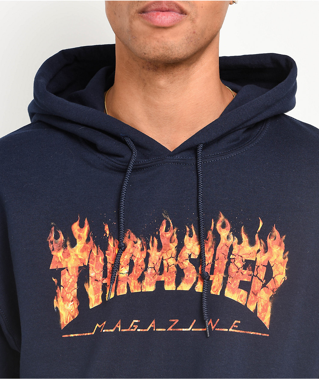 Thrasher Inferno Navy Hoodie