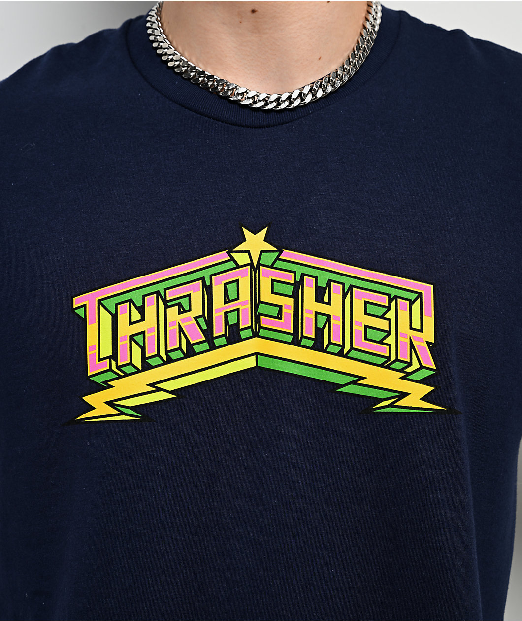 Thrasher Luchadora Navy T-Shirt