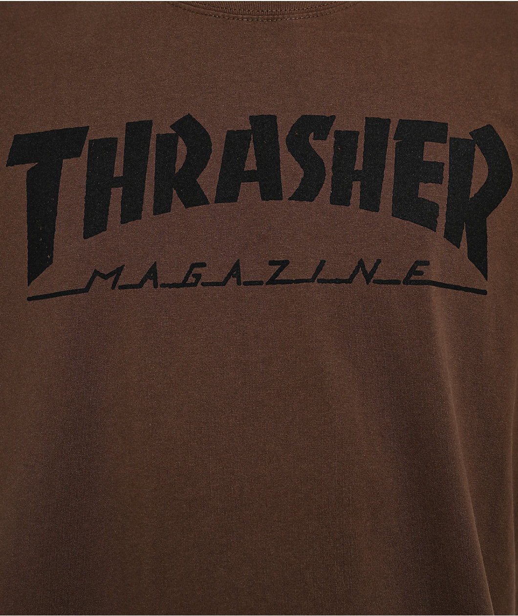 Thrasher Mag Logo Brown T-Shirt