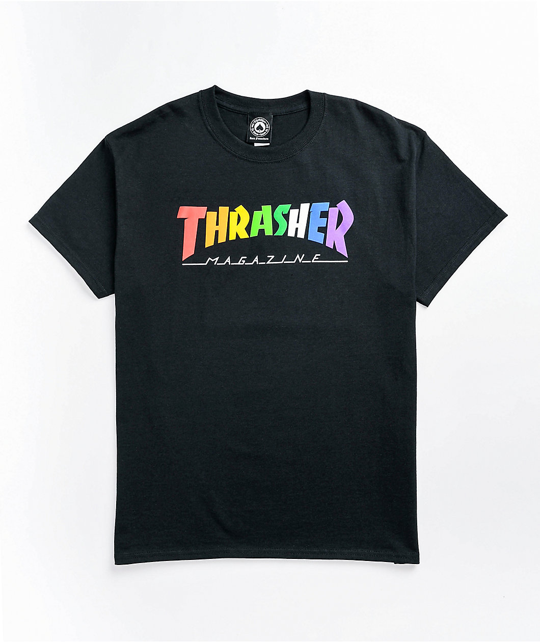 Thrasher Rainbow Black T-Shirt
