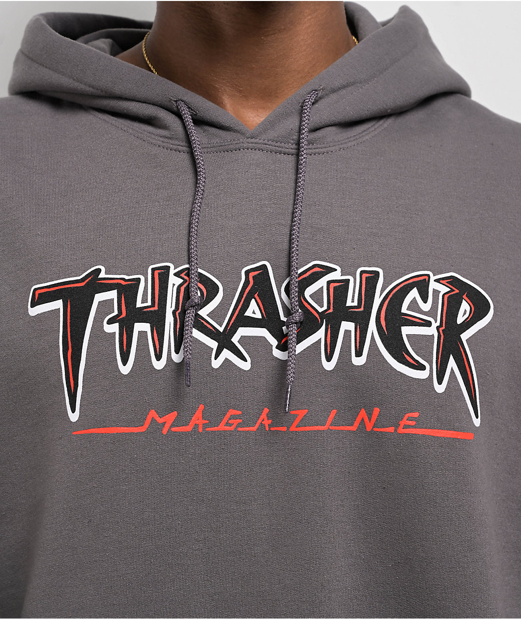 Thrasher Slash Grey Hoodie