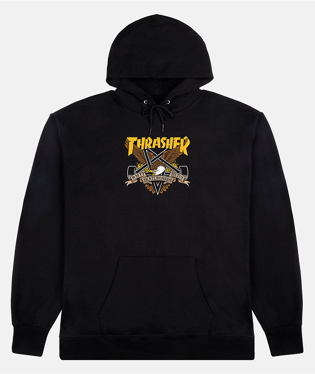 Thrasher x Anti-Hero Eaglegram Black Hoodie