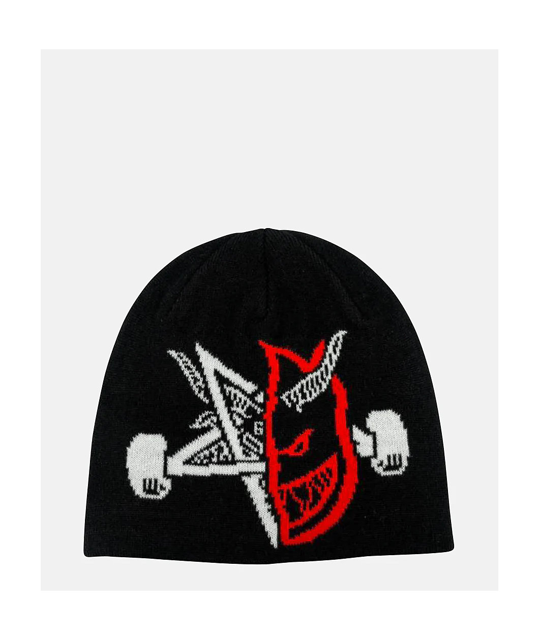 Thrasher x Spitfire Thrash & Burn Black Skully Beanie