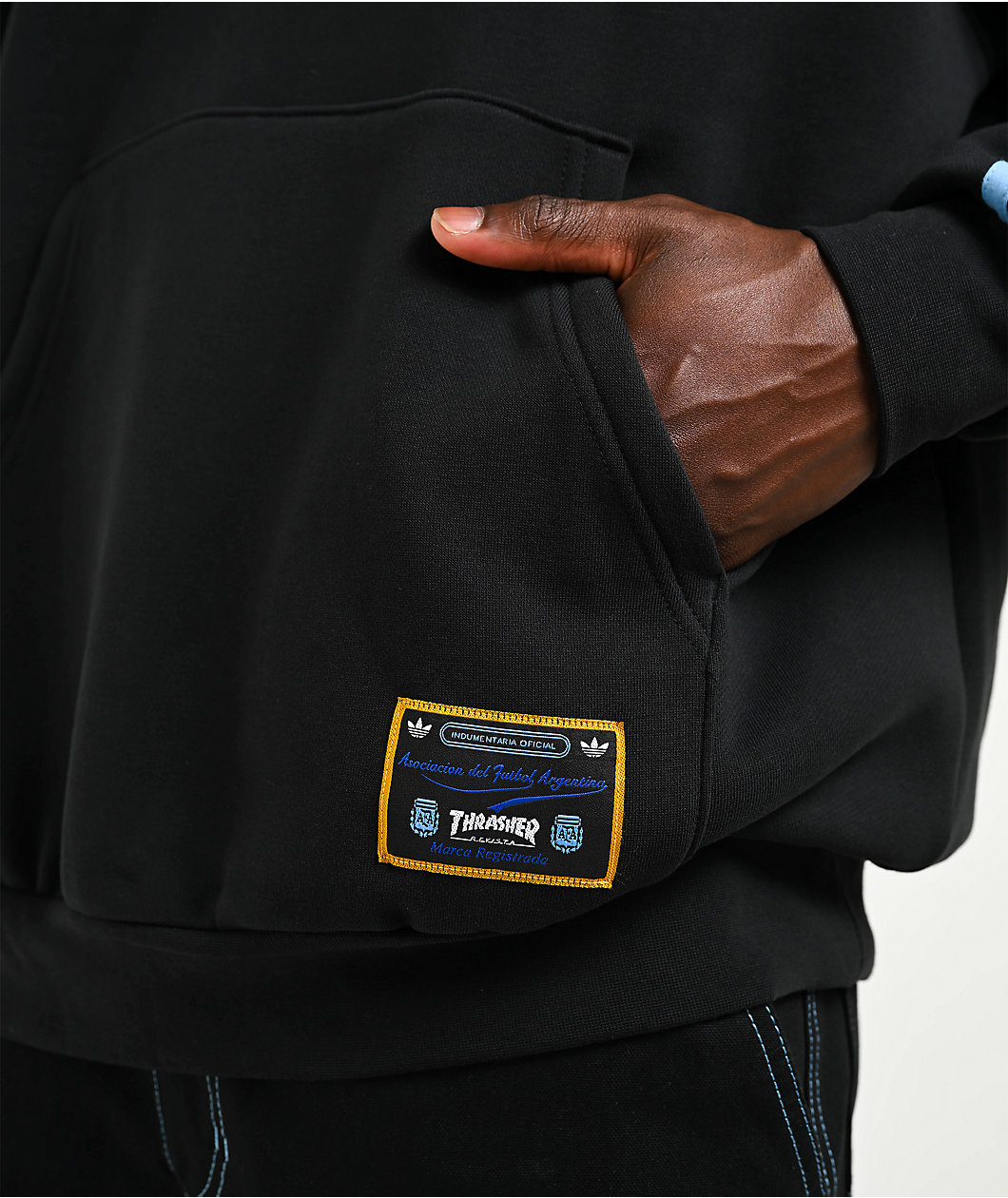 Thrasher x adidas x AFA Black Hoodie