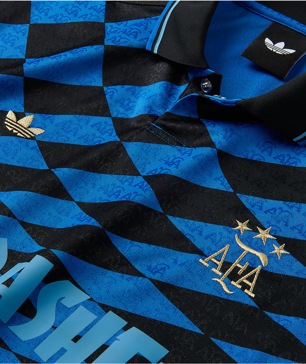 Thrasher x adidas x AFA Blue & Black Soccer Jersey