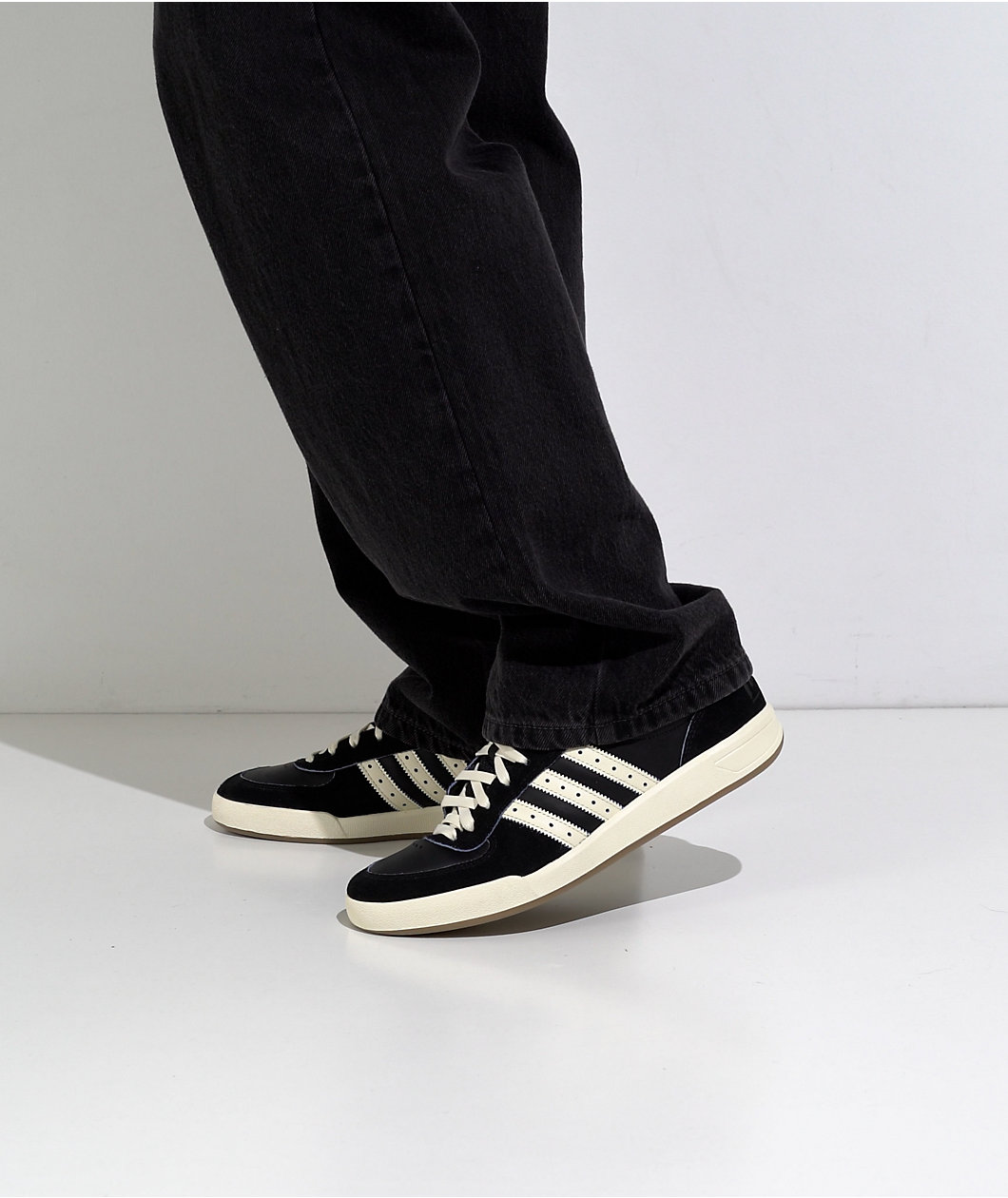 Thrasher x adidas x AFA Glenburn ADV Black & White Skate Shoes