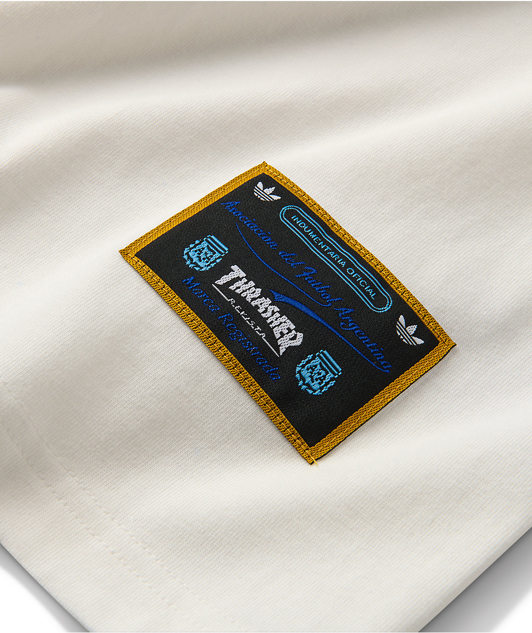 Thrasher x adidas x AFA Gonz White & Blue Ringer T-Shirt