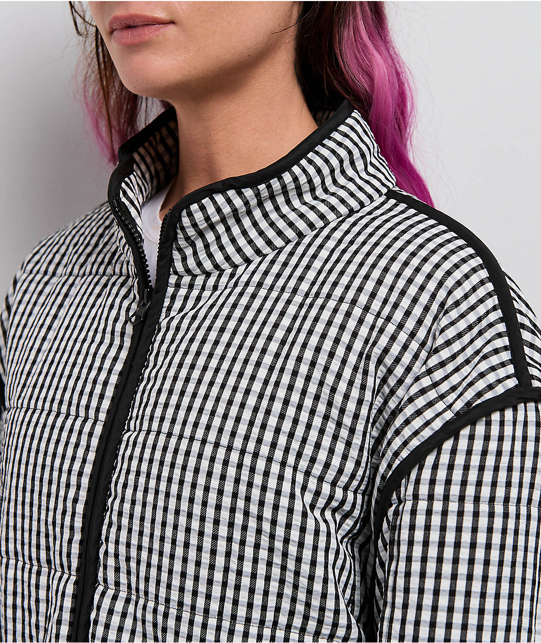 Thread & Supply Black Gingham Quilted Jacket
