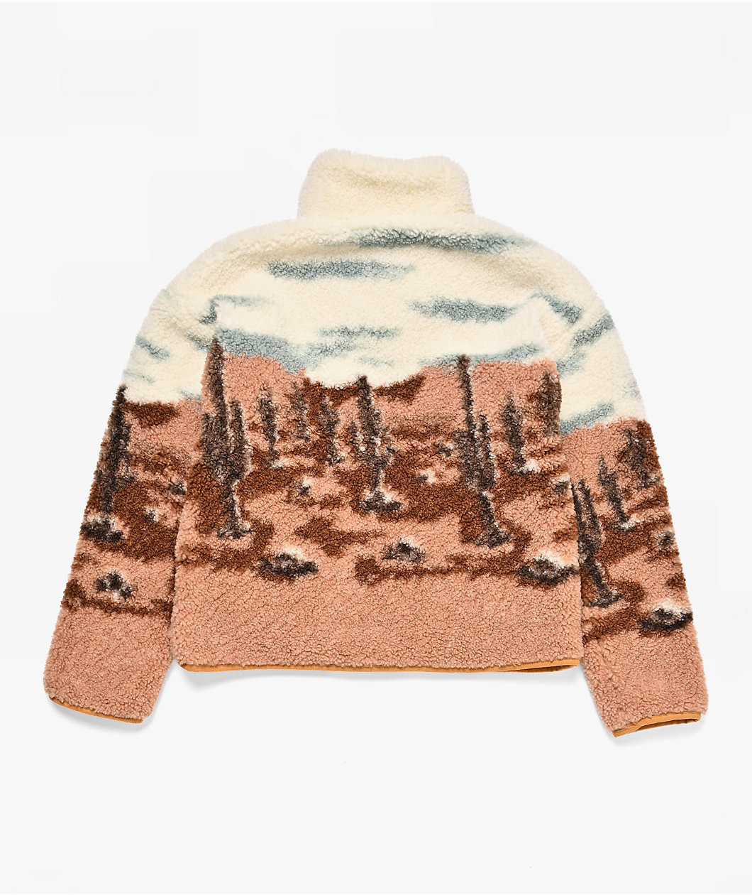 Thread & Supply Desert Inn White & Brown Sherpa Jacket