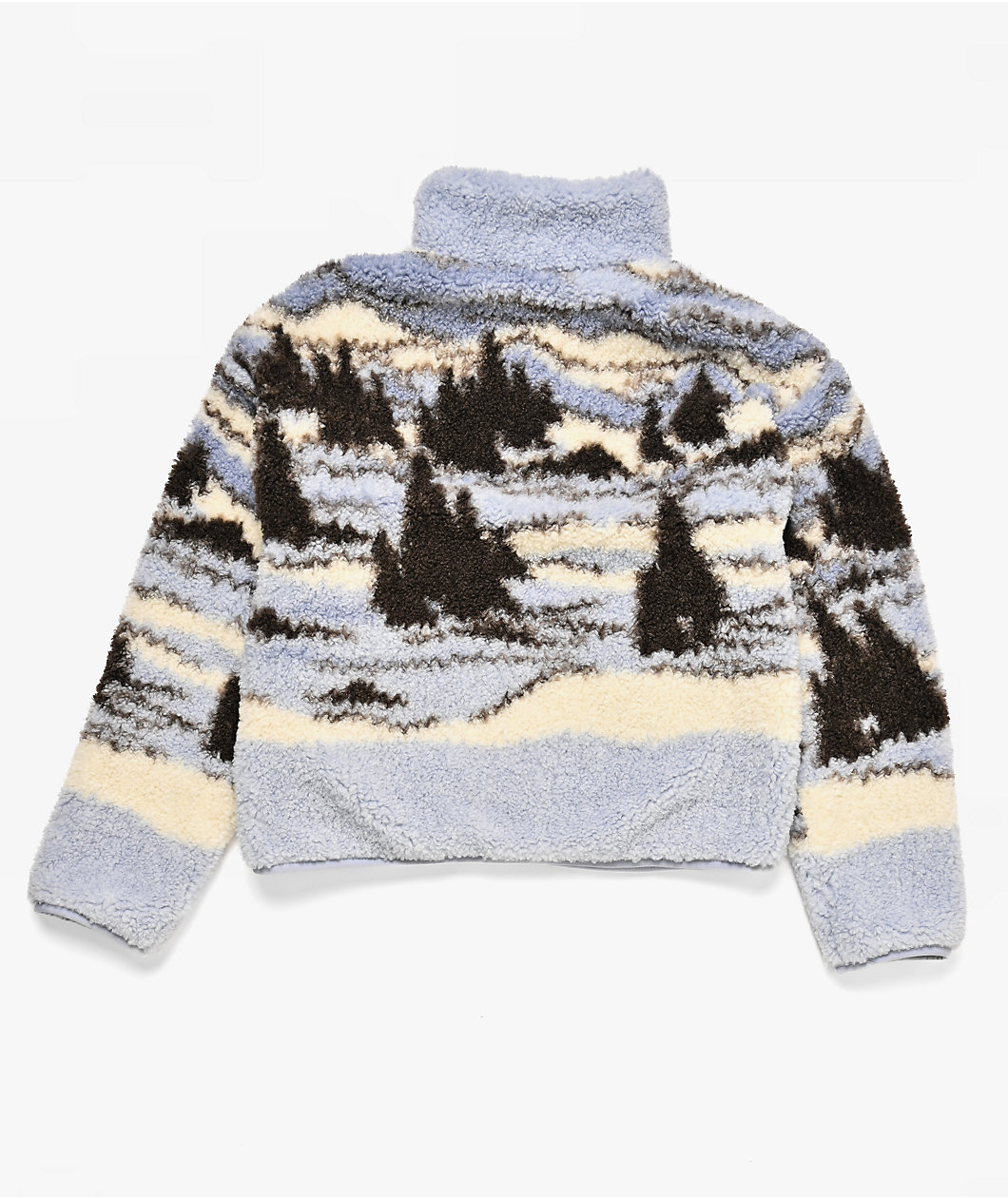 Thread & Supply Ice Mountain Blue & White Sherpa Jacket