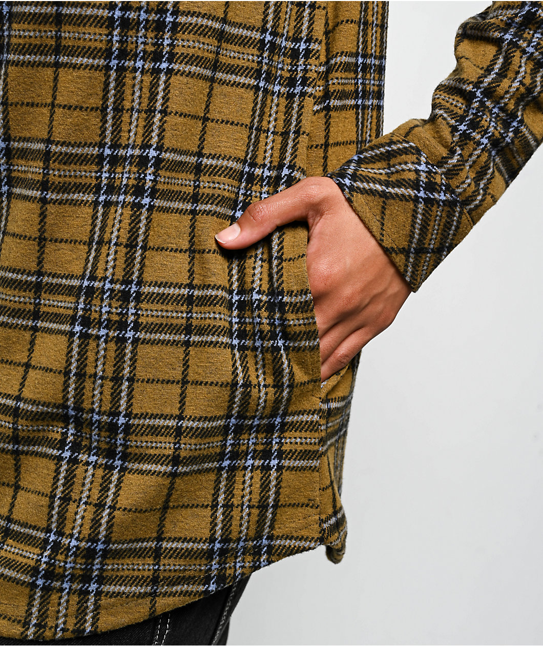 Thread & Supply Jasper Brown & Black Long Sleeve Flannel Shirt