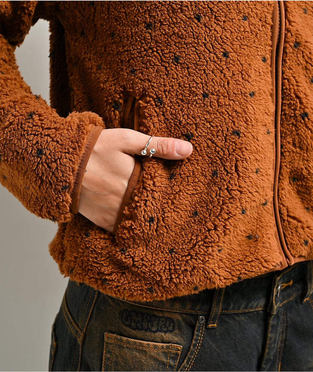 Thread & Supply Tolliver Brown Sherpa Jacket